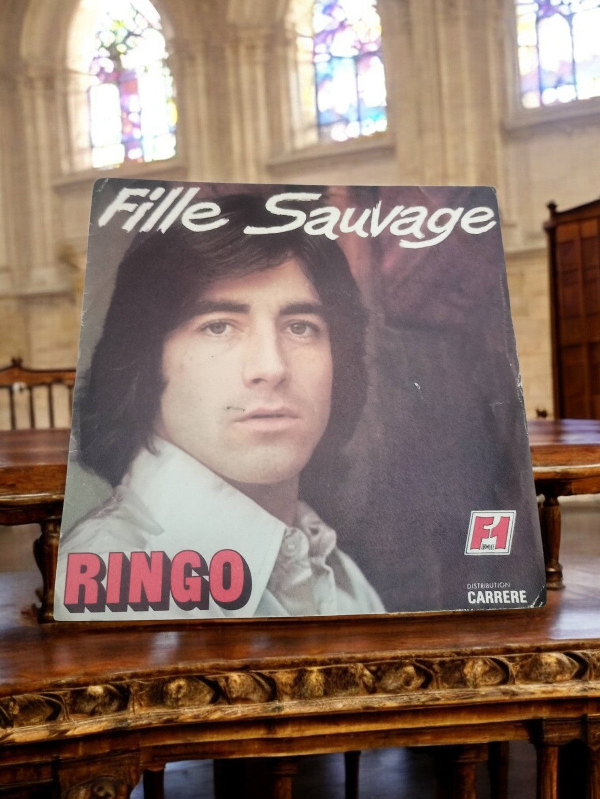 Vinyle 45 tours Ringo Fille Sauvage vintage pochette Carrere disque EP