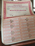 Action Société Générale Foncière 1936 vintage document financier rétro