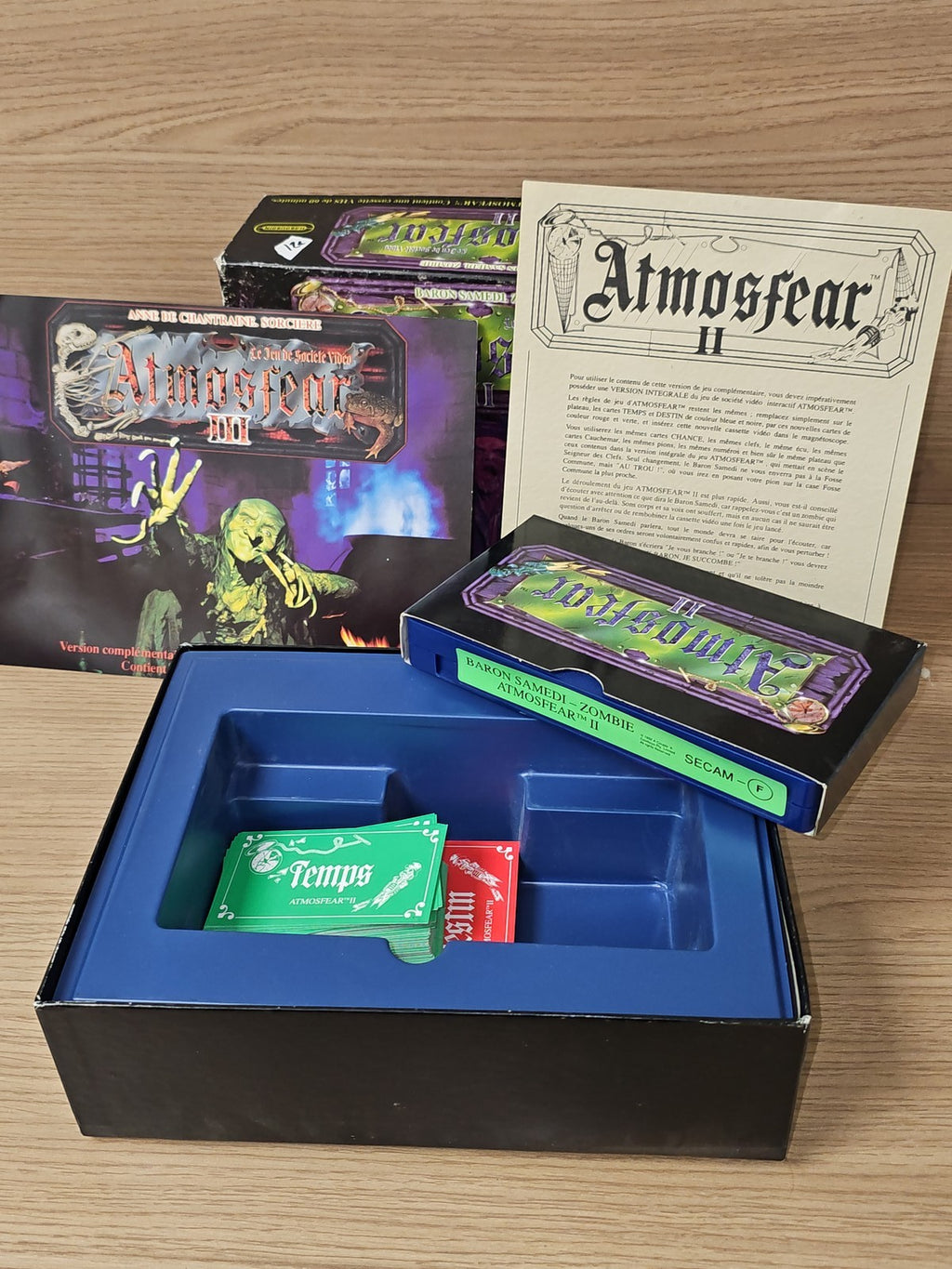 Jeu de société ATMOSFEAR II 1992 édition Habourdin complet avec accessoires