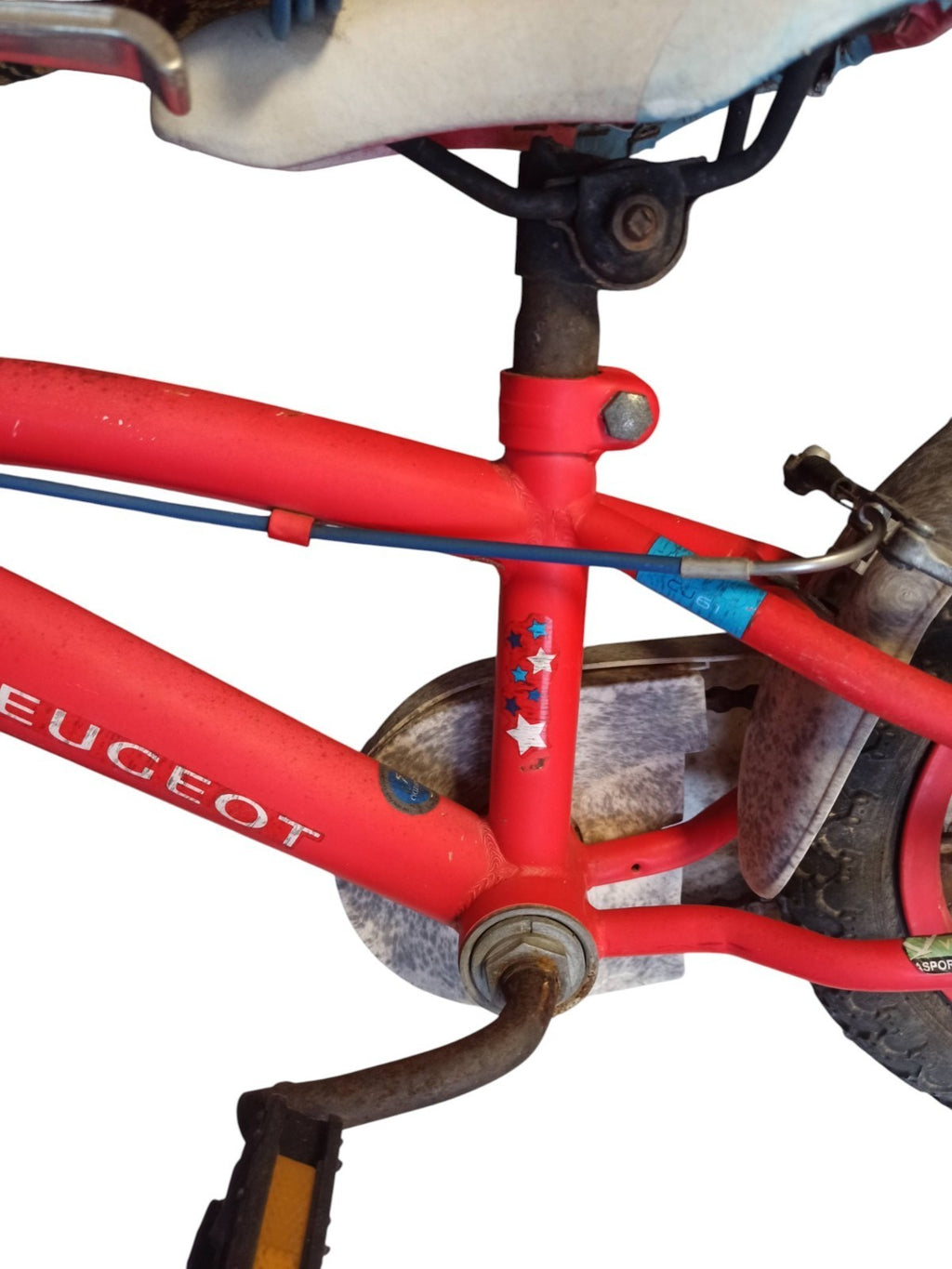 Vélo enfant PEUGEOT rouge ancien vintage années 60/80 à restaurer métal lourd