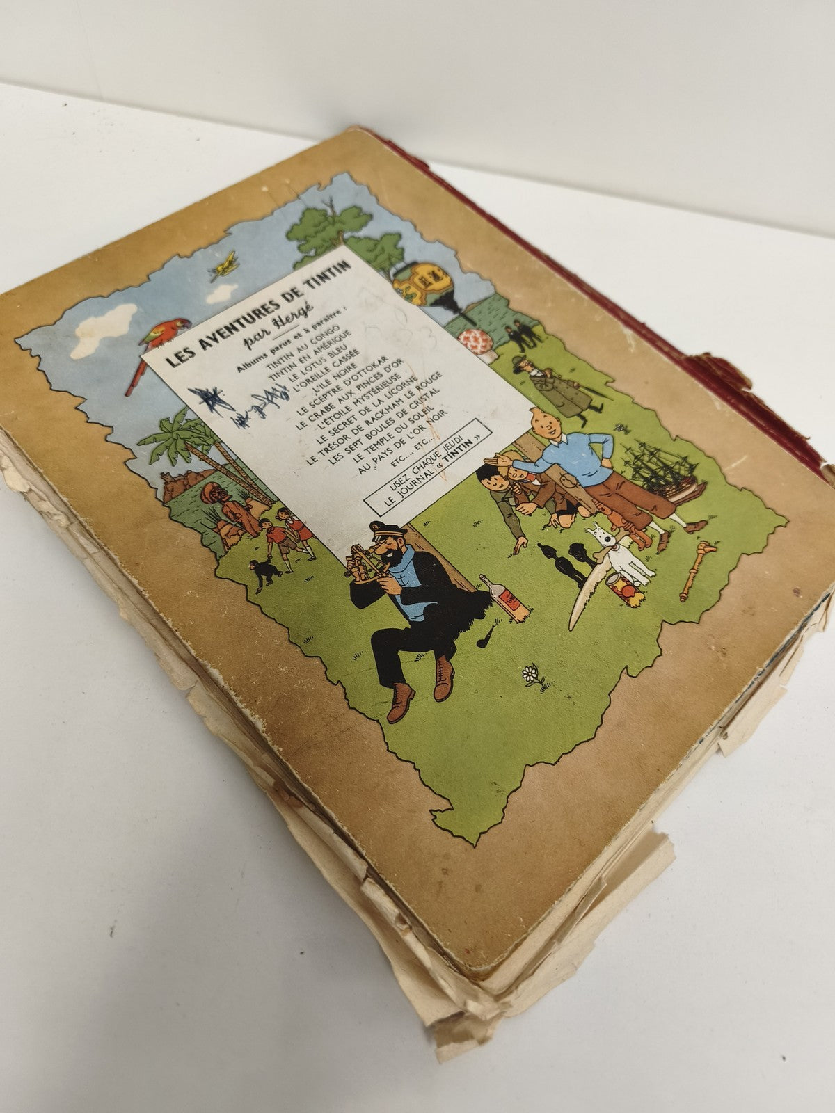Vintage BD Tintin Le Sceptre d?Ottokar édition ancienne 1947 collection rétro
