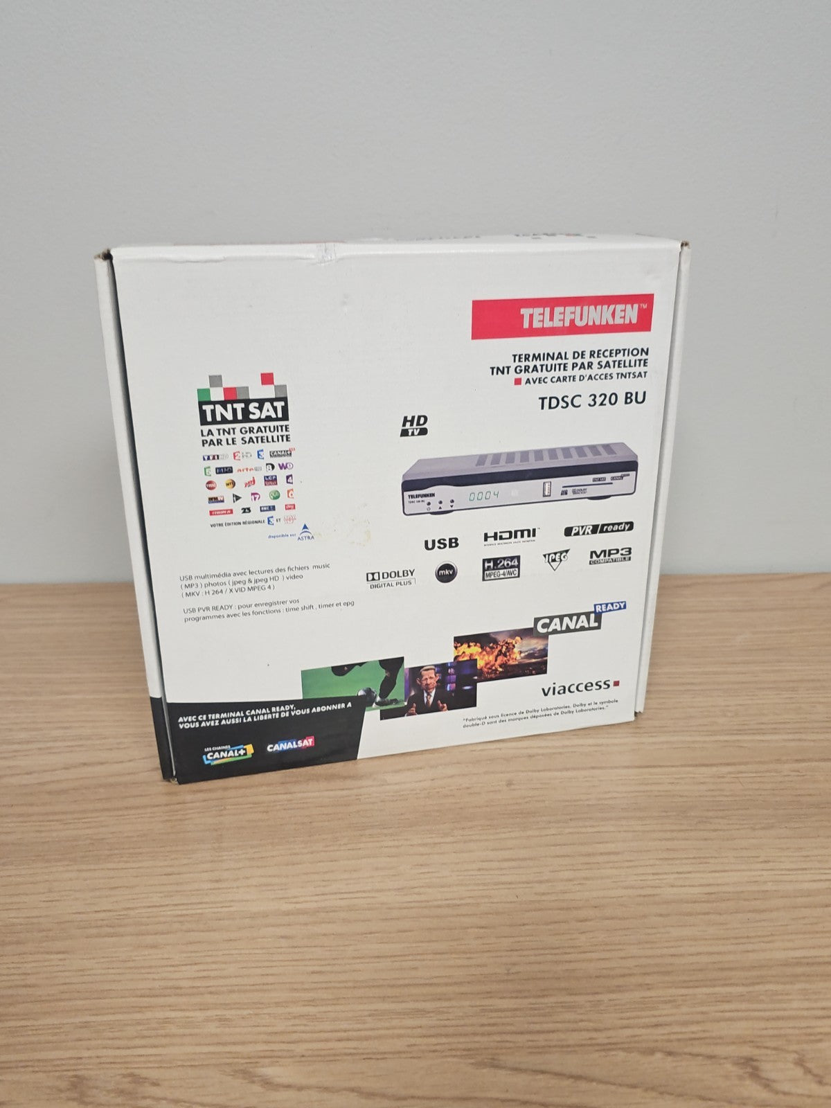 Telefunken TDSC 320 BU TNT SAT non testée sans télécommande