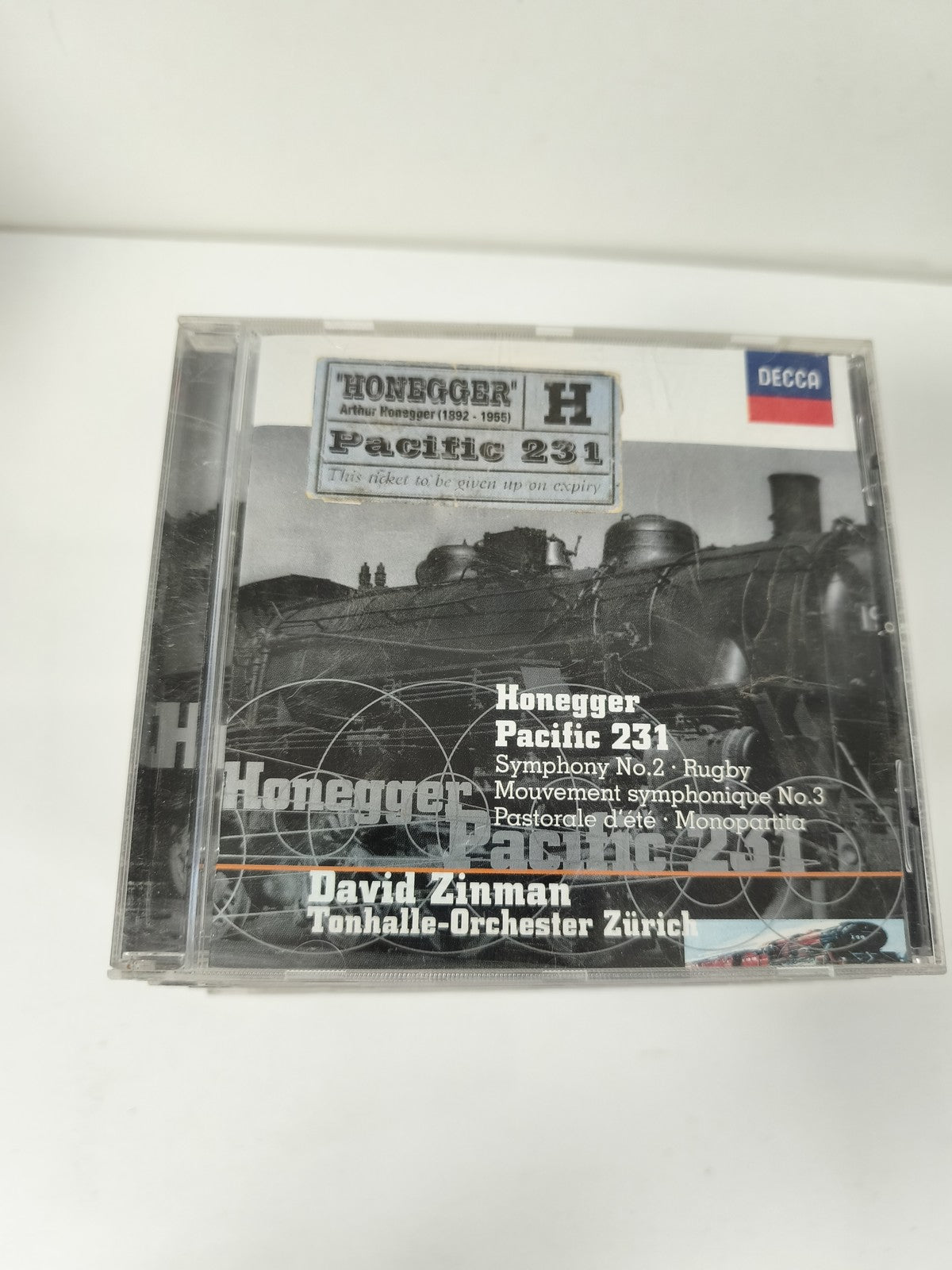CD Honegger Pacific 231 David Zinman Tonhalle-Orchester Zürich Decca