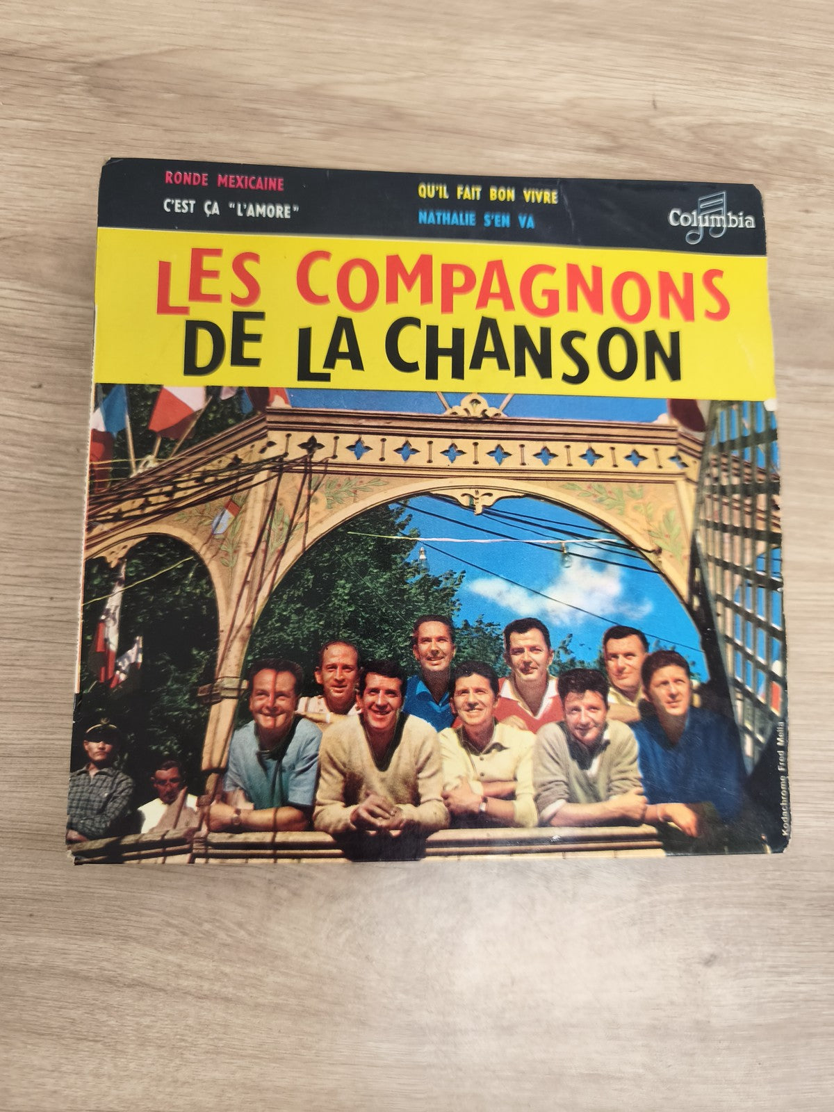 Vinyle 45 tours Les Compagnons de la Chanson Columbia pochette couleurs (Ref 4)