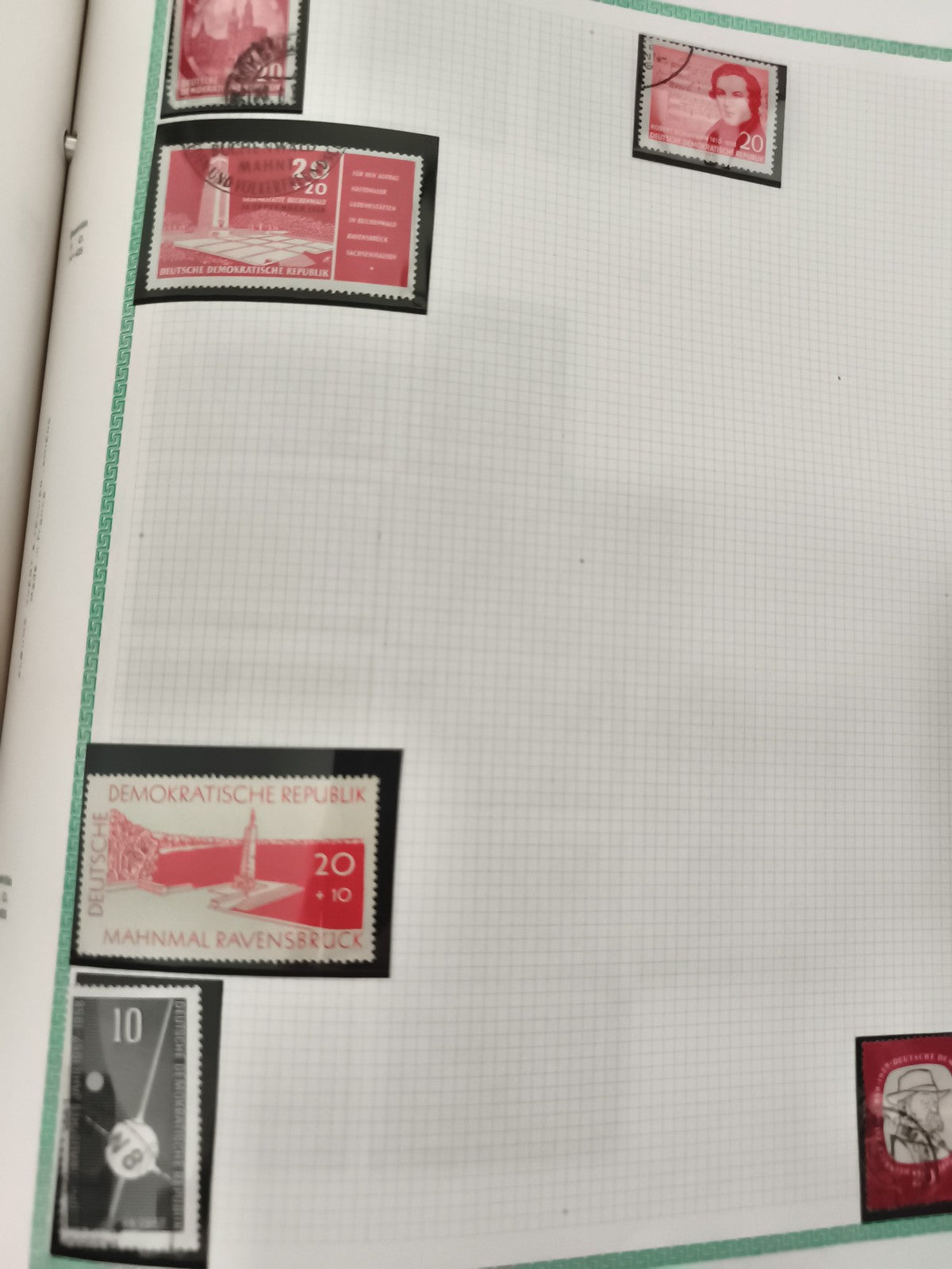 Timbres DDR Allemagne Est Ravensbrück 20+10, lot philatélie oblitérés