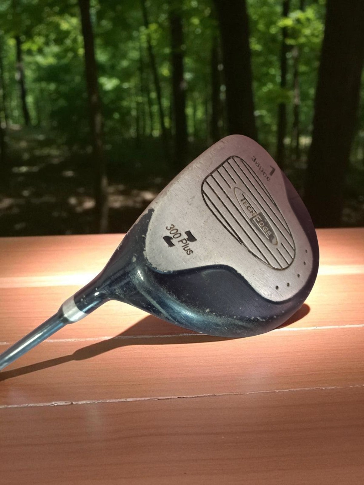 Club de golf gaucher Tech Edge 300 Plus 1 ancien driver vintage 300cc