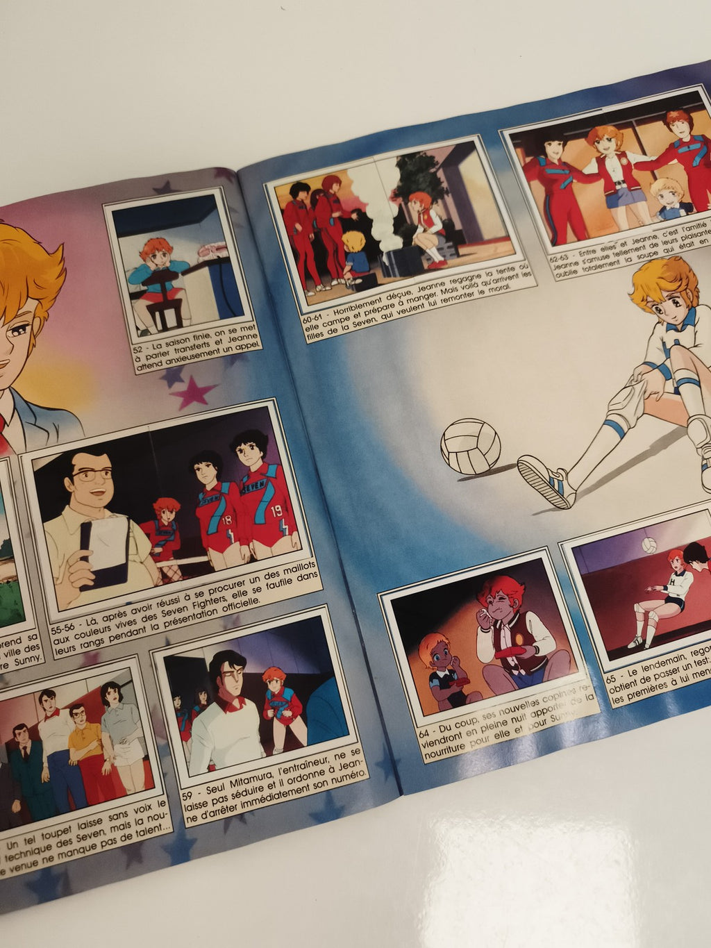 Album Panini vintage Jeanne et Serge complet manga volley rétro années 80