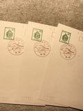 Cartes postales Japon 20 yen oblitérées festival Atami philatélie (Ref 8)
