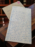 Lettre manuscrite ancienne 1946 avec enveloppe vintage post WW2 Marguerite