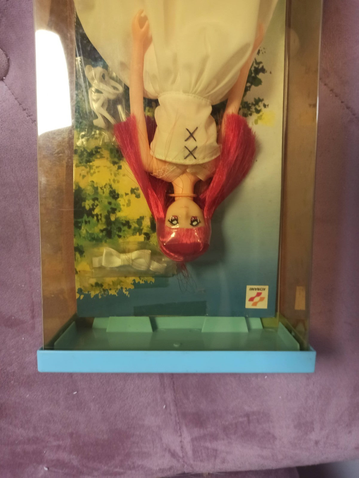 Poupée Tokimeki Memorial Konami vintage 90s en boîte, cheveux rouges Japon
