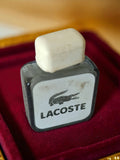 Flacon miniature parfum vintage Lacoste ancien rétro carré d'occasion