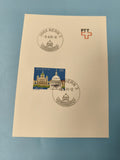 Carte postale Suisse Bern timbre Helvetia 160 PTT illustration bâtiment