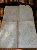 Plan broderie ancien années 50 motifs rétro déco couture vintage