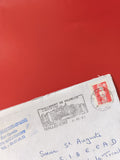 Enveloppe philatélie oblitérée Mallemort de Provence timbre rouge France
