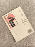 Carte postale publicitaire Platina couverts illustration rétro philatélie