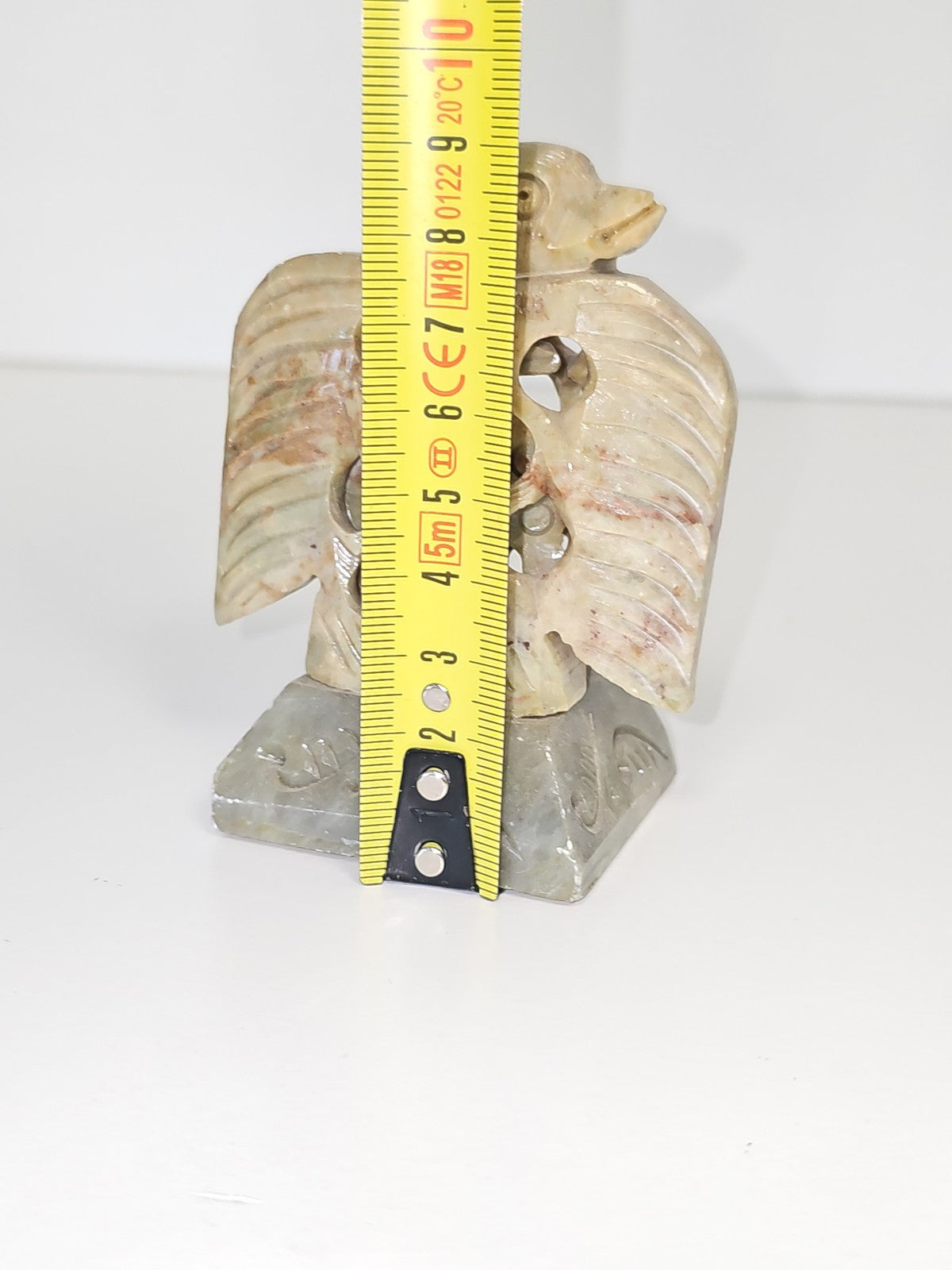 Petite statue vintage Amérique du Sud en pierre de lard ancienne collection déco