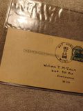 Carte postale USA 1940 oblitérée Bay Horse Montana philatélie (Ref 12)