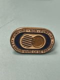 Pin's vintage non fumeurs Fumeurs/Non-Fumeurs, bleu doré, années 80-90