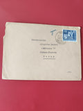 Enveloppe philatélie timbrée Allemagne Saarbrücken, adressée Paris Bardot