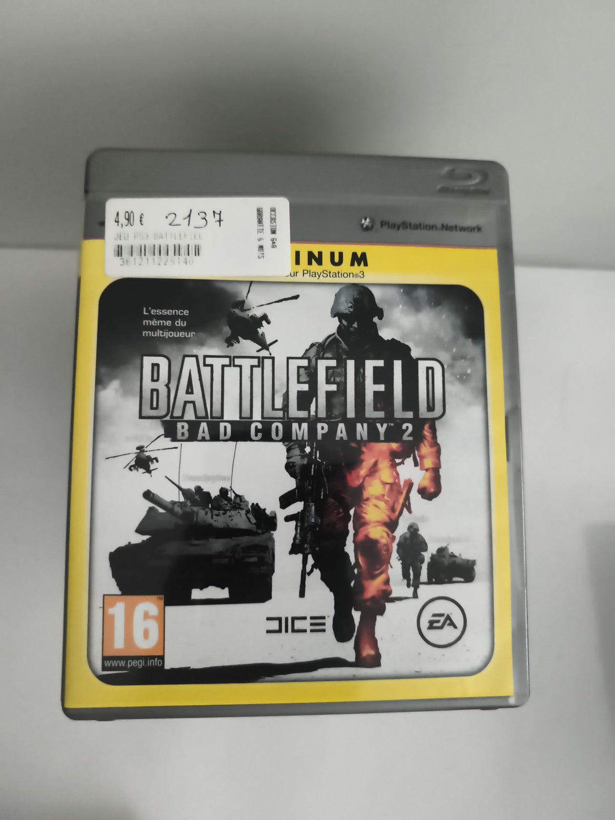Jeu PS3 Battlefield Bad Company 2 Platinum PlayStation complet FPS EA DICE