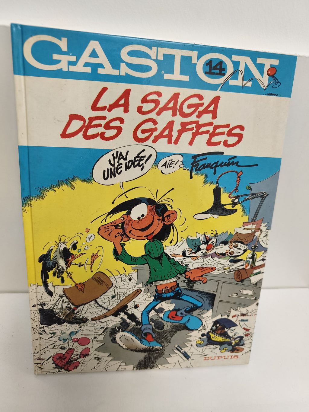 Vintage BD Gaston édition 1982 ancien livre de collection rétro humour Franquin