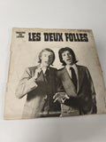Vinyle 45 tours rétro ancien Les Deux Folles disque collection vintage français