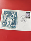 Carte postale philatélie Journée du Timbre 1976 Picardie oblitérée France