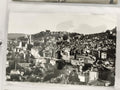 Carte postale ancienne CPA vue panoramique ville collines noir et blanc vintage
