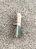 Pin's vintage toque de chef bleu blanc, badge ancien cuisine (Ref 3)
