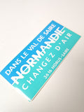 Vintage autocollant publicitaire ancien Normandie grand format rétro collection