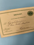 Ancienne enveloppe oblitérée fin XIXe Suède philatélie collection (Ref 9)