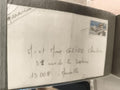 Lettre affranchie France timbre oblitéré adresse manuscrite philatélie
