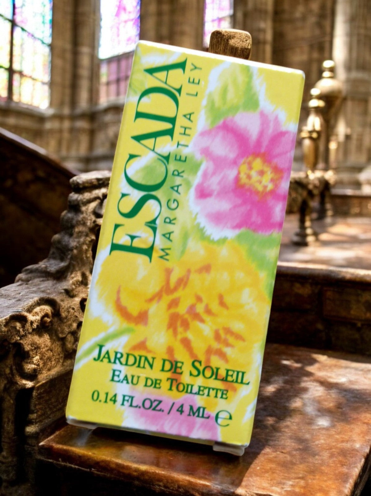 Miniature Parfum Escada Jardin de Soleil 4ml Vintage avec Boîte Collector