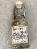 Miniature bouteille alcool Genépi Bigallet Jinot bouchon mécanique