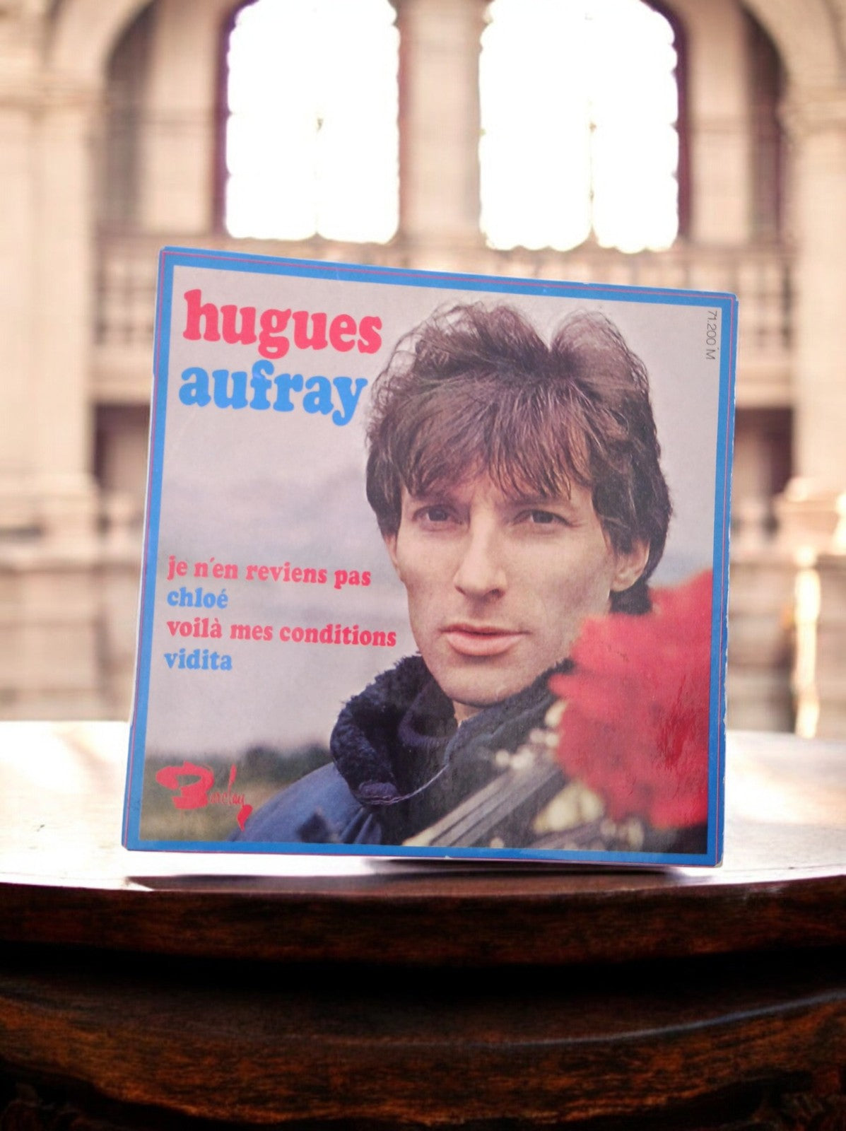 Vinyle 45T Hugues Aufray pochette photo années 60 chanson française vintage