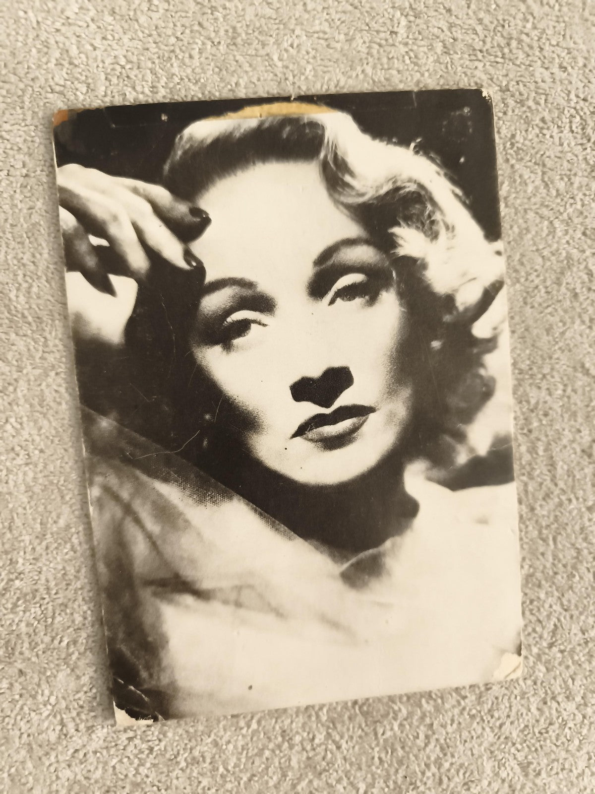 Carte postale ancienne Marlene Dietrich photo vintage portrait cinéma