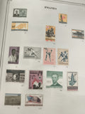 Timbres Rwanda république thématiques lot, sport, médecine, animaux, personnalit