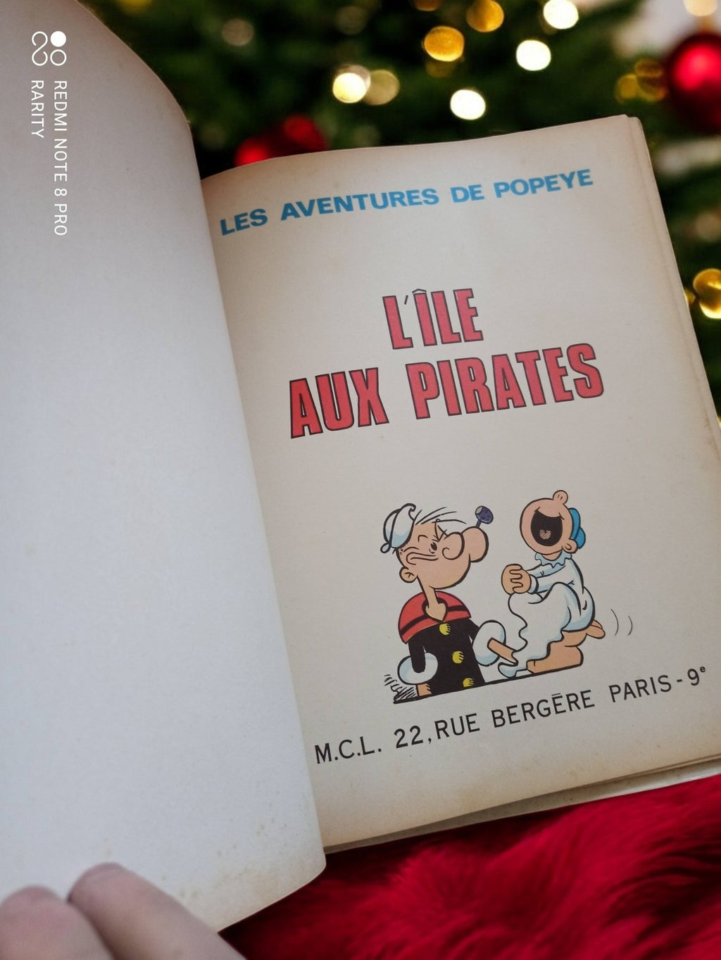 Bande dessinée vintage Popeye L'île aux pirates édition rare ancienne