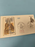 Enveloppe FDC premier jour d?émission Lyon Primatiale Saint Jean 1981 timbre