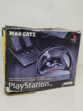 Volant Mad Catz PS1 en boîte d'origine pour console Playstation, accessoire gami