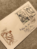 Carte premier jour Tchécoslovaquie JO Tokyo 1964 timbres olympiques