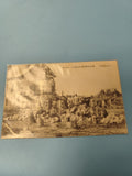 Carte postale ancienne Ruines Route de Noyon à Ham soldats guerre WW1 vintage