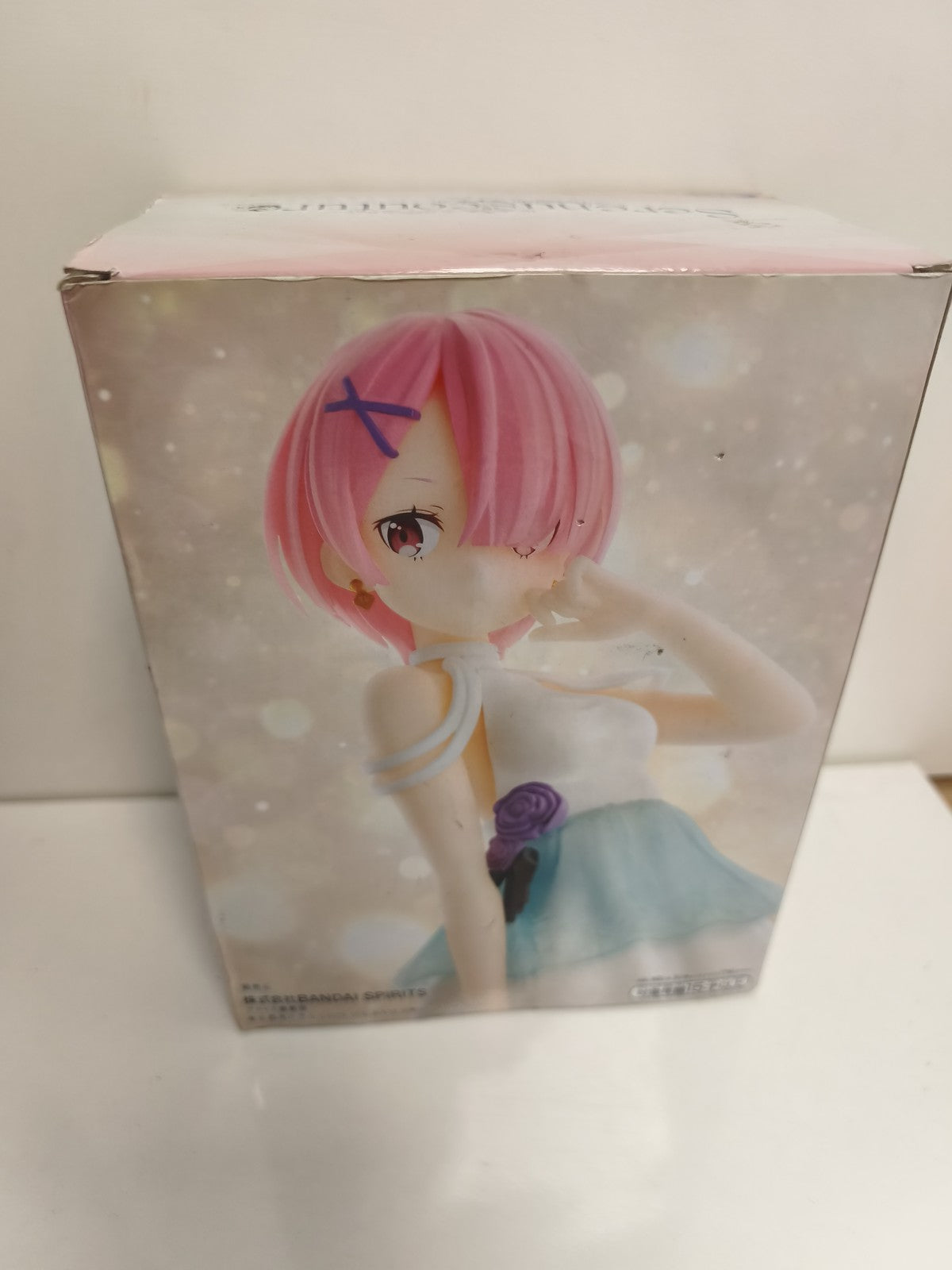 Figurine Bandai Spirits Re:Zero Rem boîte neuve, cheveux roses, robe bleue