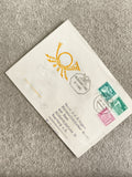 Lettre premier jour Deutsche Post 1987 timbres Allemagne philatélie