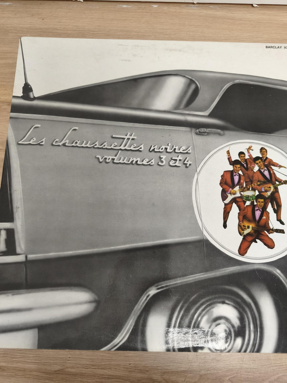 Vinyle 33T Les Chaussettes Noires Volumes 3 et 4 pochette voiture groupe