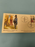 Enveloppe premier jour émission 1970 Journée du Timbre Lyon illustrée FDC