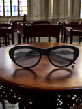 Monture lunettes vintage Thierry Mugler noir cat-eye femme – modèle rare