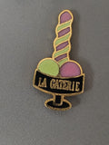 Pin's vintage La Gaterie ancien badge publicitaire rétro collection France