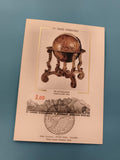 Carte souvenir philatélie 25e Congrès Géographie Paris 1984 timbre 3.00 oblitéré