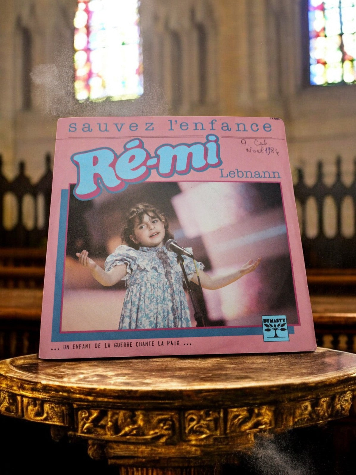 Vinyle 45 tours Ré-mi Sauvez l’enfance Lebnann vintage années 80 DYNASTY